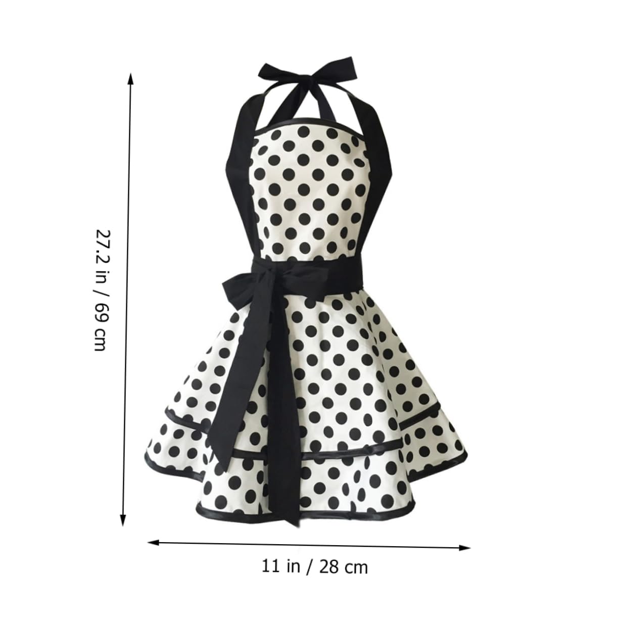 TOPBATHY Delantal de Doble de Algodón para Cocina Delantal Vintage para Adultos para Limpieza el Hogar o Eventos como Año