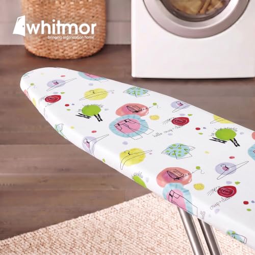 Image of Whitmor Deluxe Ironing Board Cover with 6mm Fiber Pad Fits 15 x 54 In