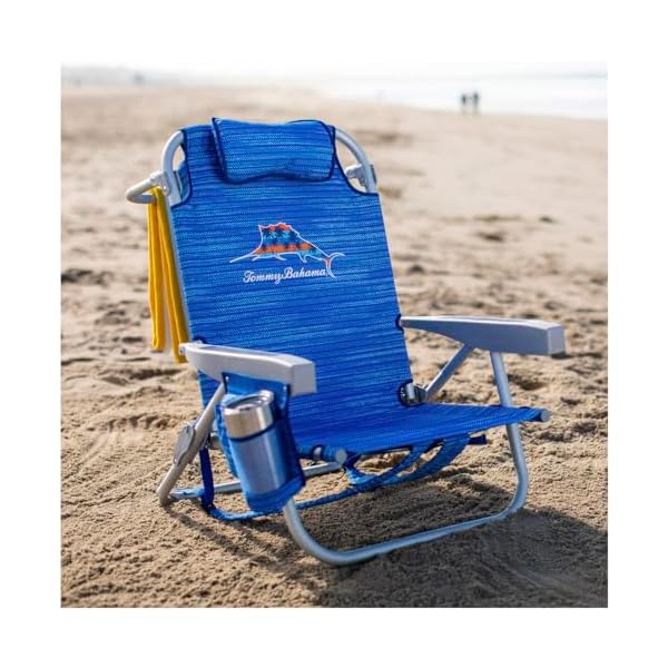 Tommy Bahama Backpack Beach Chair 2 Pack (Sailfish and Palms), Aluminum, Multicolor - Image 3
