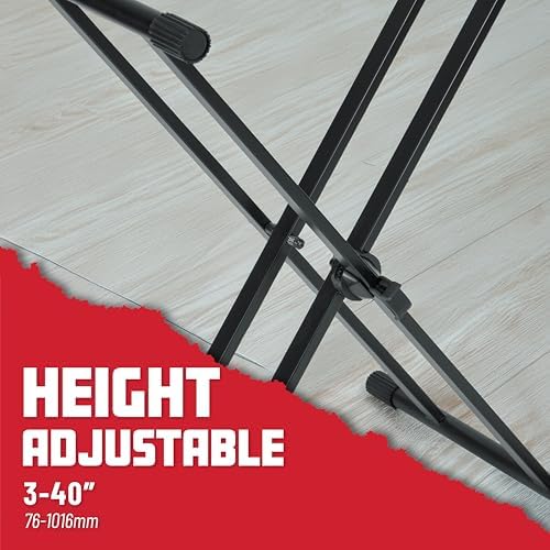 Gator Frameworks GFW-KEY-2000X | Çift X Tarzı Klavye Standı (Yükleme kapasitesi: 90 kg) - Görsel 5