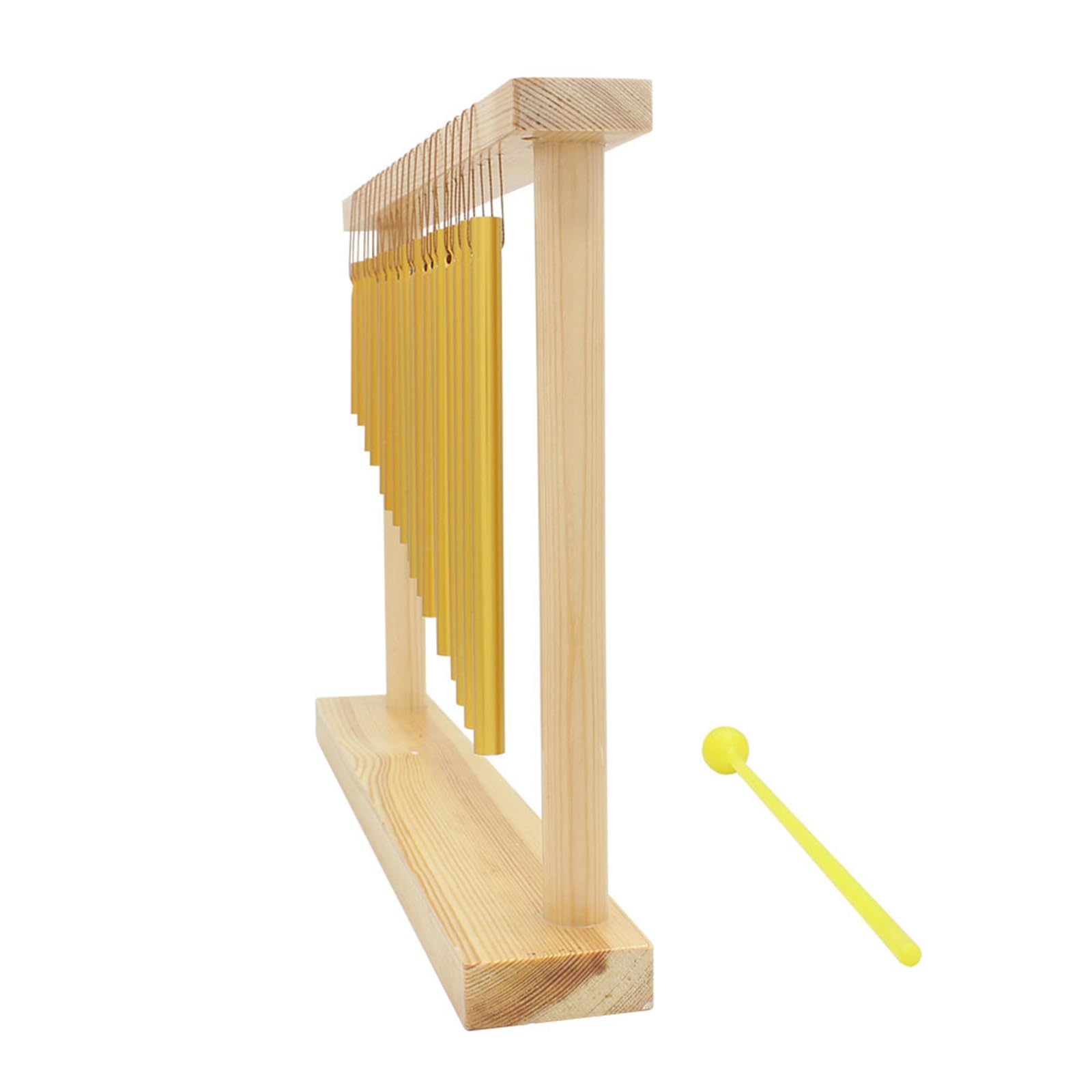 Praktisches Windspiel aus Aluminium und Holzstruktur, geeignet für Studio- und Live-Auftritte, Percussion aus Aluminiumlegierung