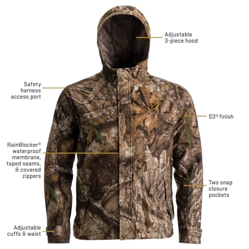 SCENTBLOCKER Drencher Men's Lightweight Breathable Waterproof Camo Rain Jacket3
