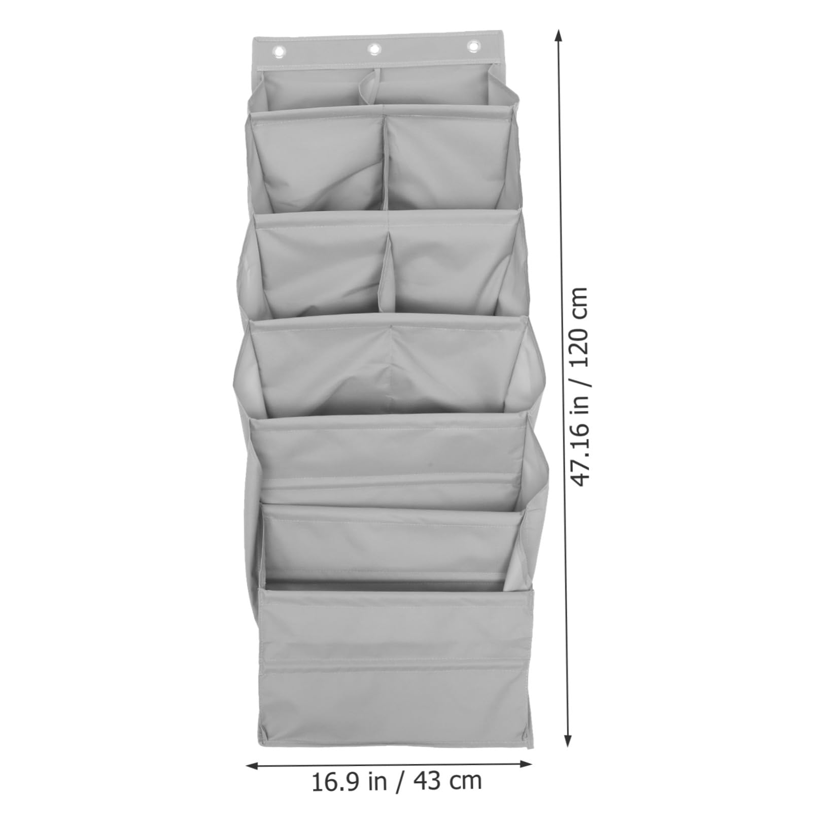 Hemobllo Pochette Suspendue Multifonction Murale à 9 Compartiments Grise