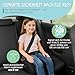 HiTS4Kids Kindersitz fürs Auto (Grau) – Praktisch, komfortabel und sicher – Geprüfte Sicherheit nach Kindersitznorm R129 – Kindersitz 135-150cm – kompakt und unkompliziert