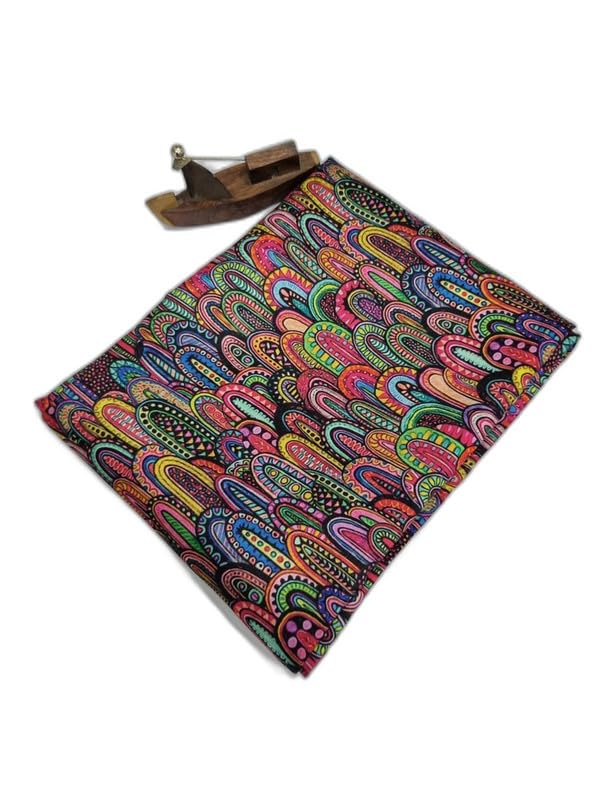 arpita fashion Women's Cotton Blend Multicolor Unstitched Blouse Materials (AF only Blouse Print 4)-picture-37