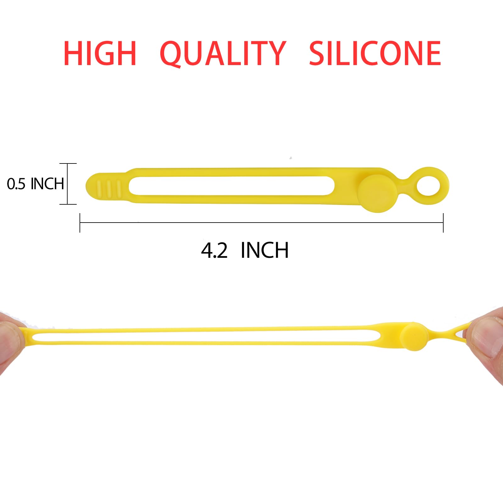 Bridas de silicona para cables, organizador de gestión de cables reutilizable, correas de cables, bridas de cables, organizador de cordón elástico multiusos para agrupar y sujetar cables de