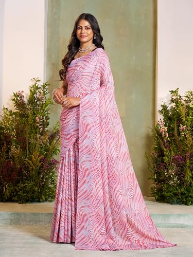Image of Garden Vareli Art Silk Abstract Printed Saree