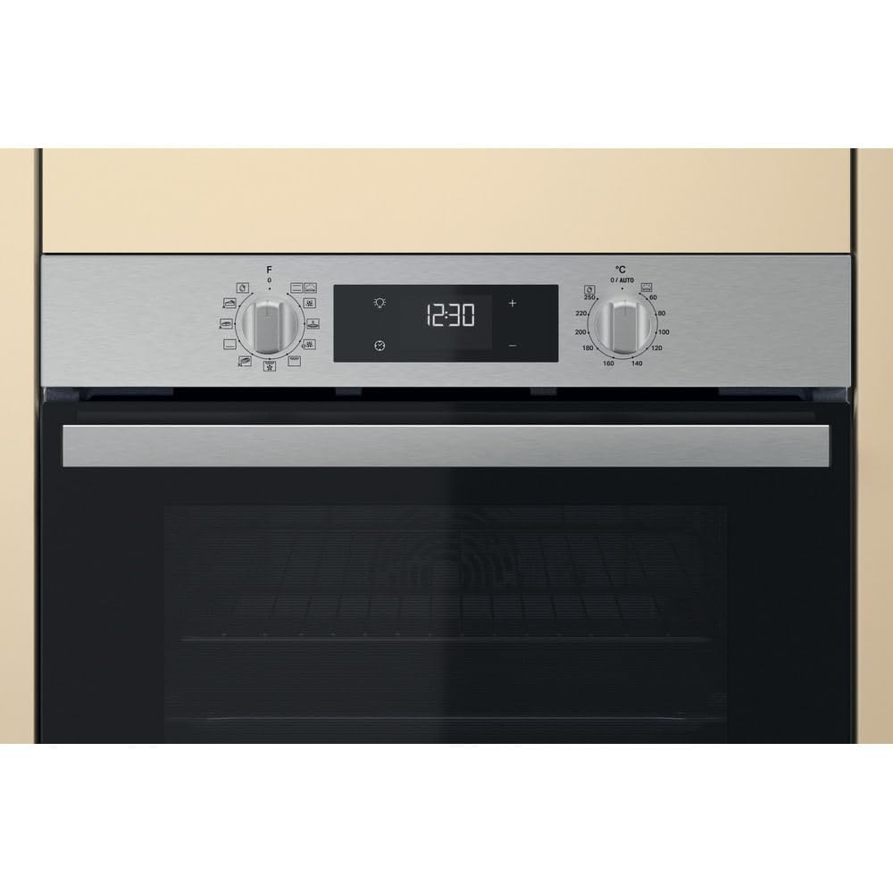 WHIRLPOOL OMR58HR0X - Forno da Incasso Elettrico Ventilato 71L, 8 Programmi, Grill Turbo per Pizza e Grandi Pasti, Funzione Autopulente SmartClean, Classe A+, Elettrodomestici Cucina 59,5Lx59,5Hx55,1P