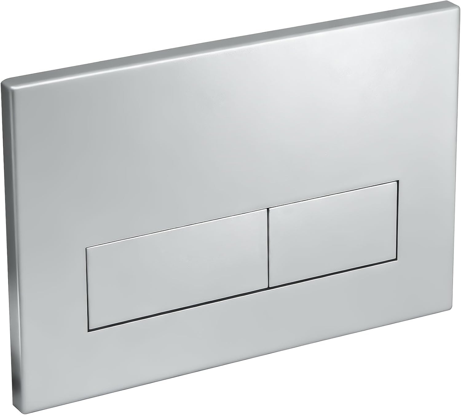 WC Drückerplatte, kompatibel mit Geberit Sigma01,20,30, UP300 UP320 Serien Betätigungsplatten, Spülkasten Doppelspülung mit Flussregelband, 246x164 mm | Glänzend (Silbergrau)