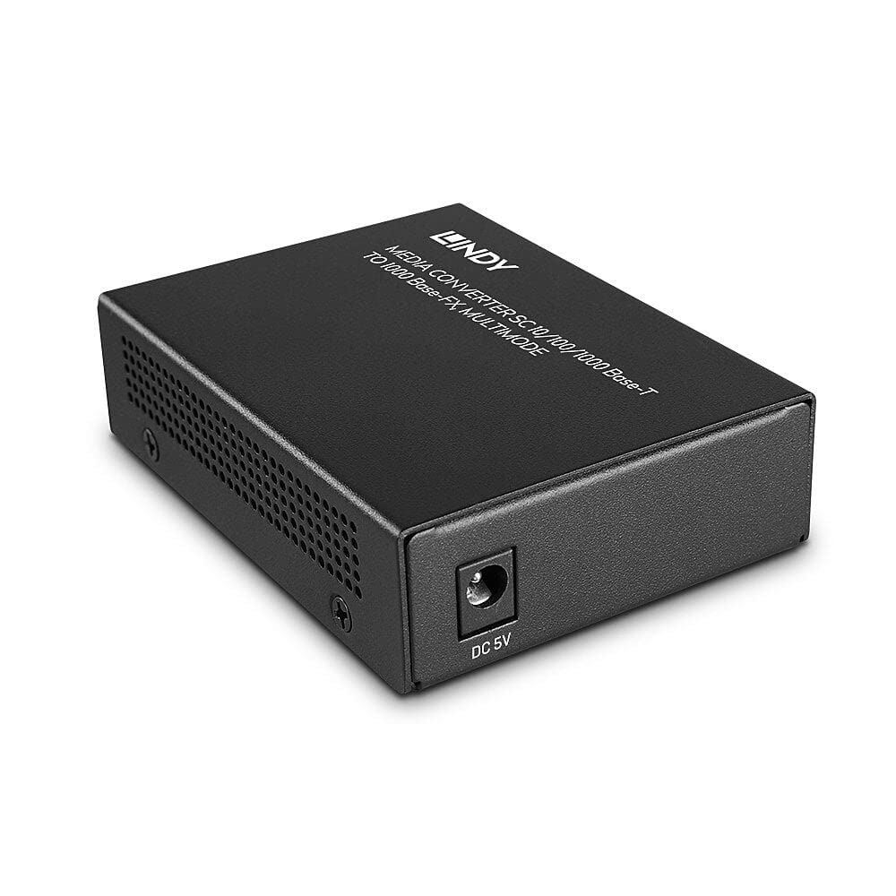 LINDY 25119 Convertisseur de médias SC 10/100/1000 Base-T vers 1000 Base-FX, Multimode