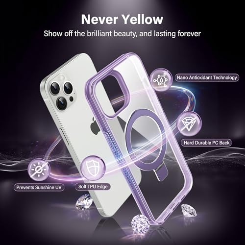 Coque MagSafe iPhone 12 Pro Max antichoc avec protection antirayure violette - 6