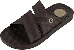 Chinelo Slide Masculino Grendene Cartago Alabama Marrom Escuro