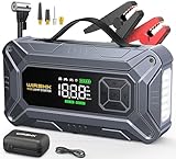 WIRSHK Arrancador de Coche con Compresor de Aire, 2 LED