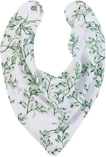 Babador Bandana para Bebê Benício Botanical Verde, Biramar Baby, Verde