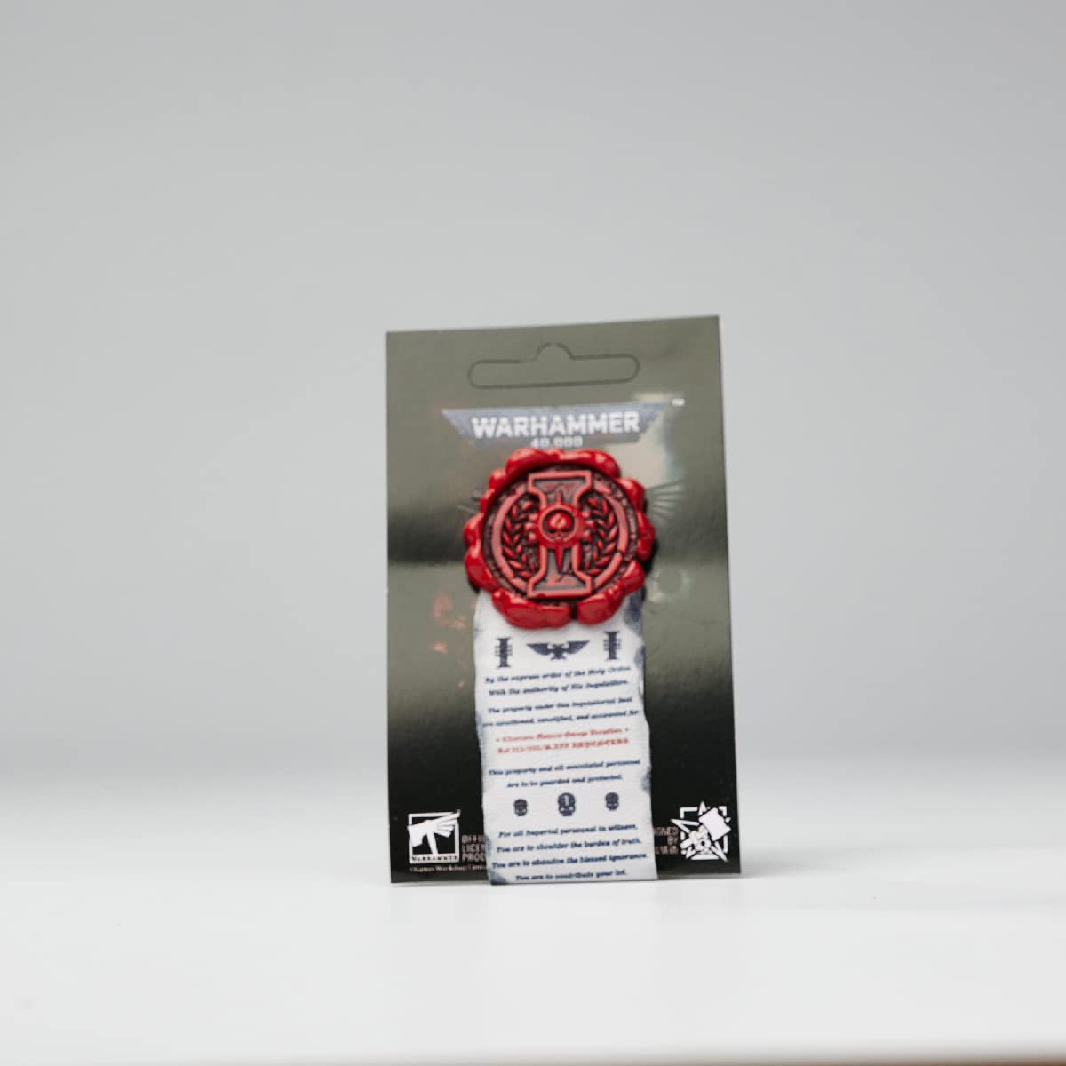 Starforged Kompatibel mit Warhammer 40k Reinheitssiegel: Reinheitssiegel: Retro Schädel Pin Abzeichen/Aufkleber 1 PC