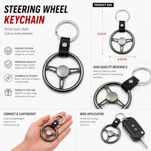 Image of UMANI Premium Stainless Steel Keychain Metal For Gifting With Key Ring Anti-Rust alloy Metal Keychain for bikes and cars