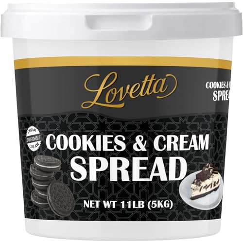 Lovetta Cookies & Cream Spread Bulk 11lb (5kg) Tub –
