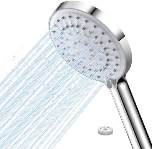 FASDUNT Duschkopf mit Filter, 8 Modi Hochdruck Handbrause mit Schlauch 2M | 8 Strahlarten, Duschbrause Wassersparend, Antikalk, 20 Schichten Filtration, Hartes Wasser Restchlor Sch