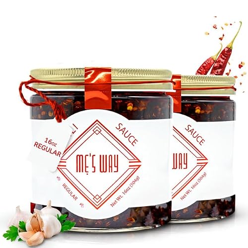 MẸ&rsquo;S WAY Handmade Vietnamese Chili Garlic Sauce &ndash; Sweet, Savory & Spicy Authentic Flavor &ndash; Ideal for Pho, Stir-Fry & Everyday Meals (16 Oz Pack of 2, Regular)