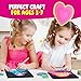 Dan&Darci Jab Jab Art Magical Princesses Kit - Gifts for 5 Year Old Girls - Arts and Crafts for Kids Ages 4-8, 4-6 - Mess-Free Craft - Birthday Gift Ideas for Girls Ages 4, 5, 6, 7, 8, 9