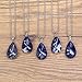 COAI Teardrop Sodalite Crystal Necklace for Women