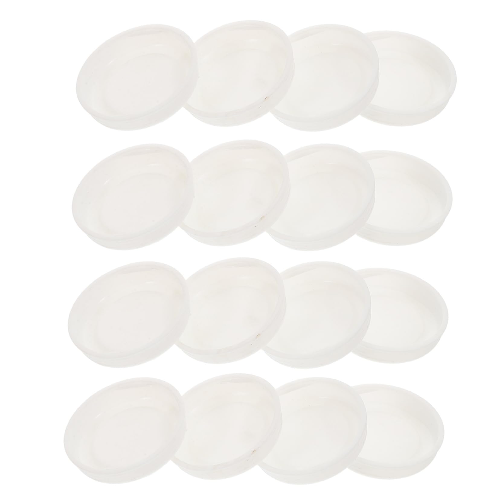 ARTIBETTER Sturdy Cardboard Tube Covers 30pcs Plastic End Caps Paper Tube Caps White for Mail Storage Crafts