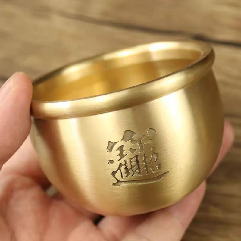 美術品・アンティーク・コレクション 銅器 お金が袋 聚宝盆 風水 開運