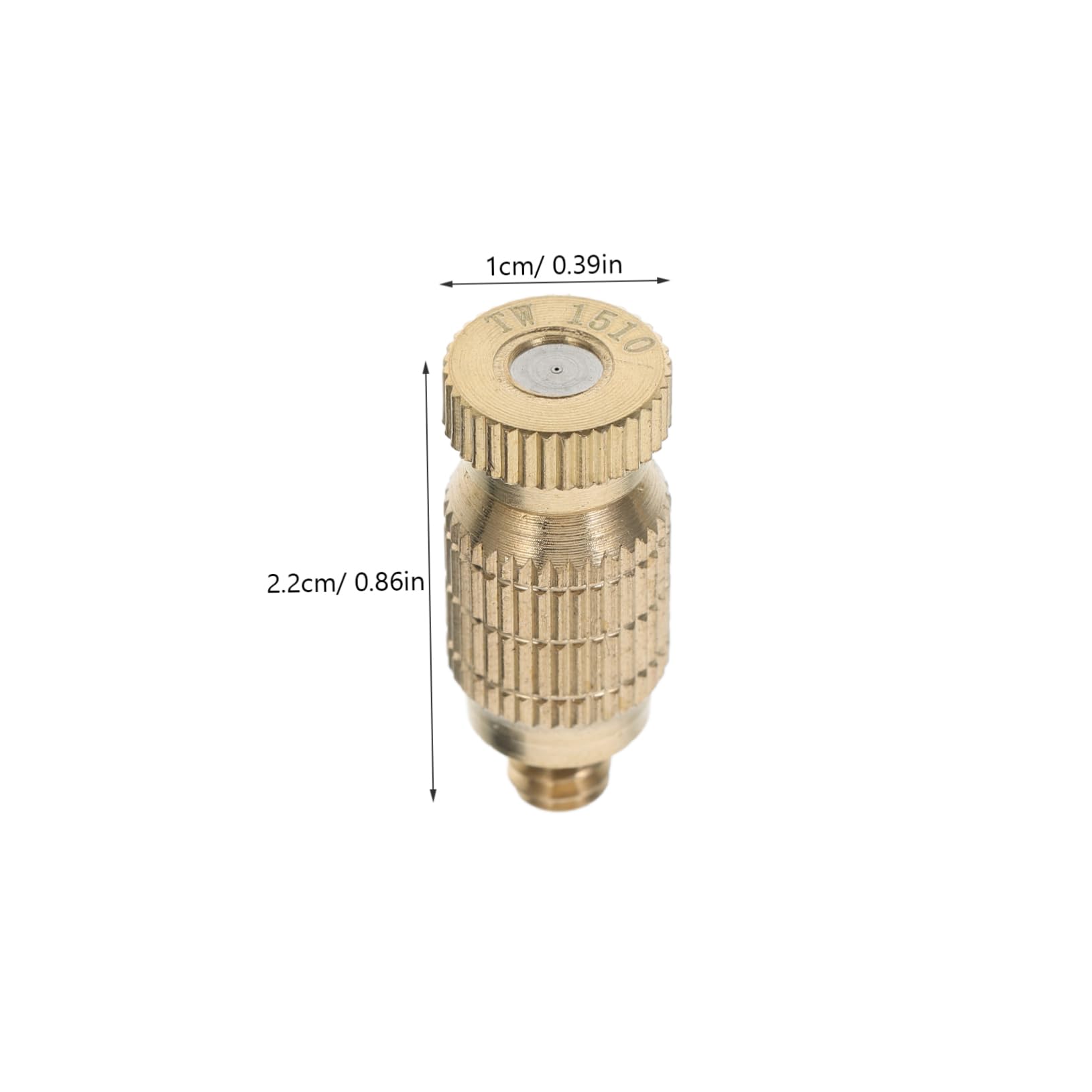 FUNOMOCYA 10pcs Misting Nozzles High Pressure Brass Nozzles for Misting System Garden Accessories