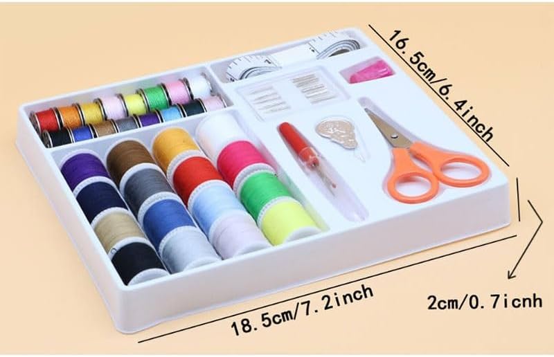 LWECMGSA Polyester Multi-Functional Sewing Kit Convenient Household Box Patching Set