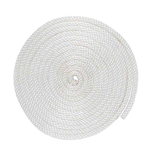 WEST COAST PARACORD Solid Braid Nylon Rope - Multipurpose Rope for Commerical, Anchors, and Crafts (1/4 in x 50 FT, White)