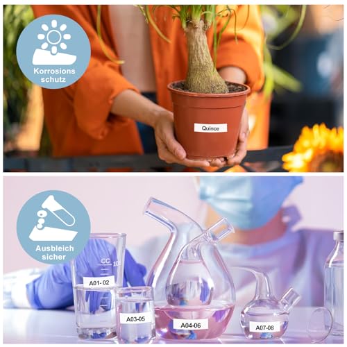 Tz Tape compatibile 12 mm 0.47 White Brother