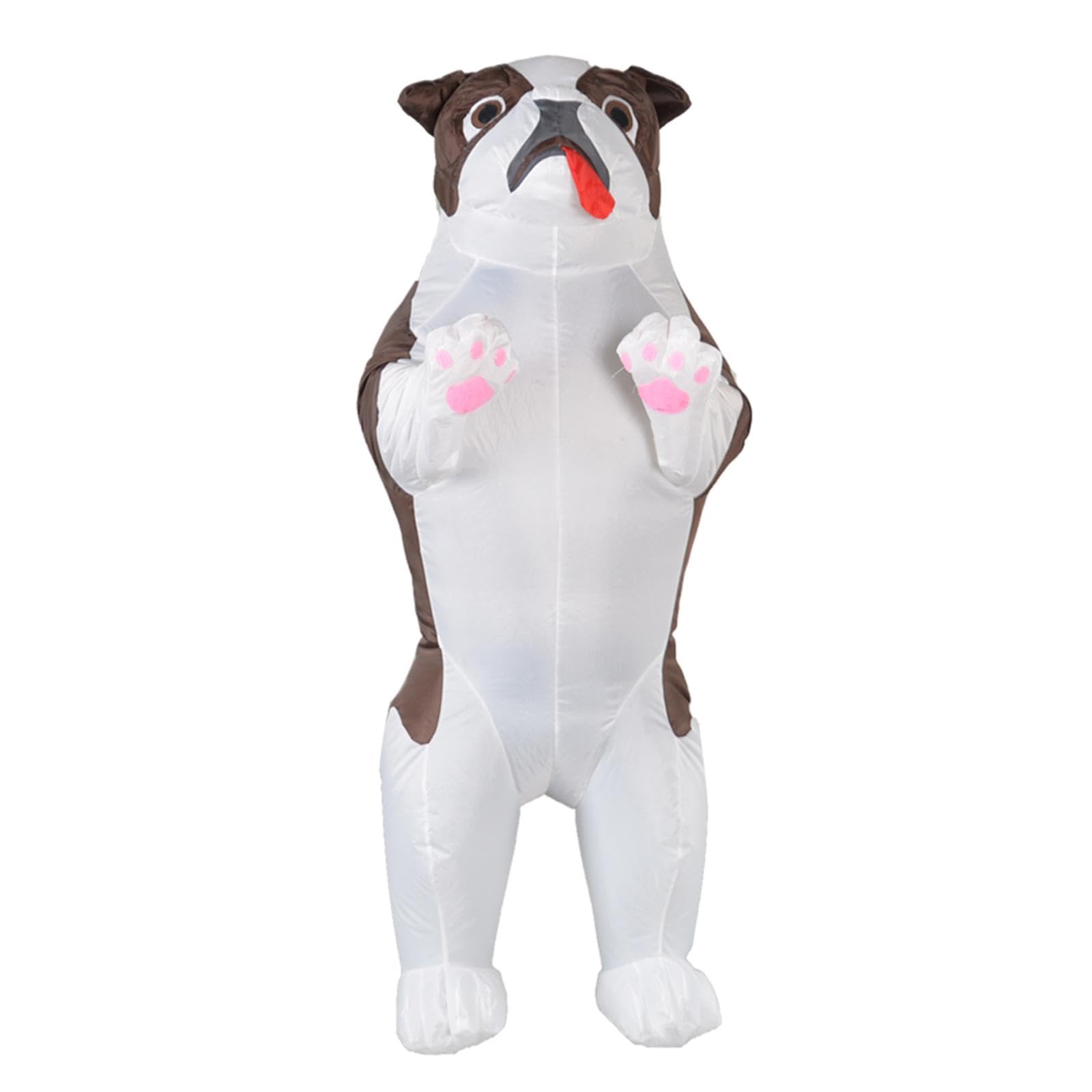 Baoblaze Costume gonflable pour chien, accessoire photo, déguisement de cosplay, pour fête de carnaval, anniversaire, adulte, Blanc