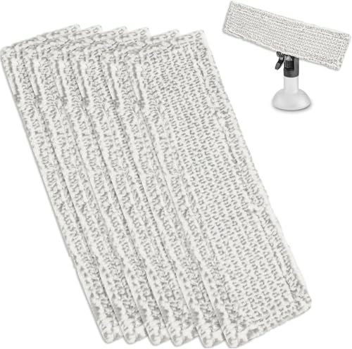 Replacement Pads for Kärcher Window Vacuum Cleaner Accessories, Pack of 6 for Kärcher Window Cleaner Replacement Parts, Microfibre Mop Cover, Window Vacuum Cleaner Pads, Mop Pad for Karcher WV2 WV5