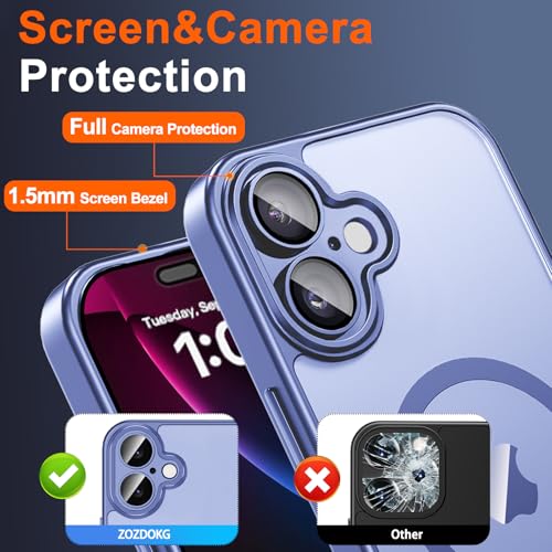 Image of for iPhone 17 Case with Privacy Screen Protector, Light Blue