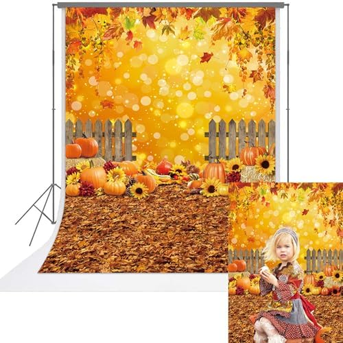 IADIUENOG Fall Maple Leaves Photo Backdrop Autumn