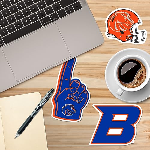 Image of Boise State University 8ct Vinyl Large Deluxe Stickers Variety Pack - Laptop, Water Bottle, Scrapbooking, Tablet, Skateboard, Indoor /Outdoor - Set of 8