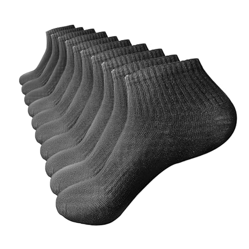 BOLUX-JS Calcetines unisex de algodón orgánico (pack de 5),