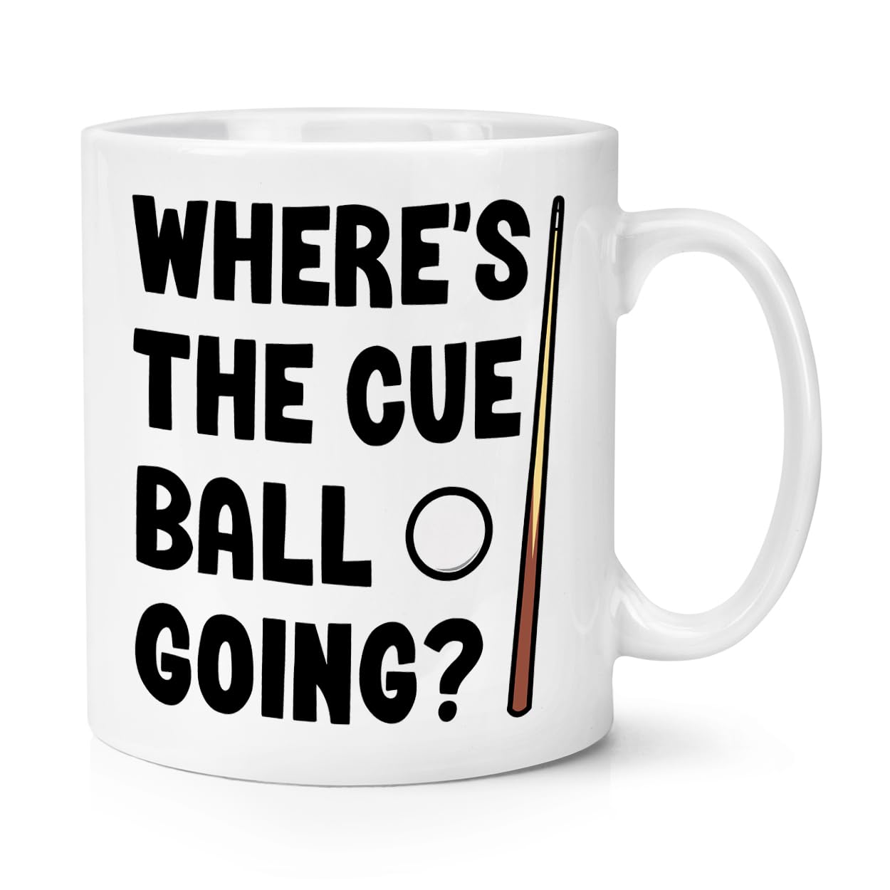 Where's The Cue Ball Going 10oz Mug Cup