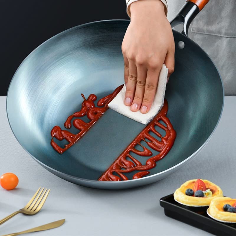 Wok de fondo plano para cocina eléctrica 30 cm miniatura 5