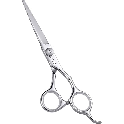 Hair Cutting Scissors, ULG Professional Hair Scissors 6.5” Right-Hand Razor Edge Barber Shears Salon Hair Cutting Shears Made of Japanese Stainless Steel, Hand Sharpened Silver
