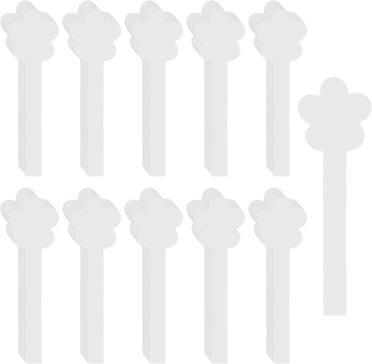 100 Pcs Fragrance Test Strips,Flower Shaped Perfume Test Strips for Essential Oils,Disposable White Paper Tester Strip for Diffuser Aromatherapy Scents (White)