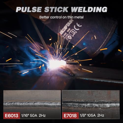 Image of ARCCAPTAIN 205A Pulse Stick Welder, ARC /Lift TIG Welding Machine 10PCS Rods