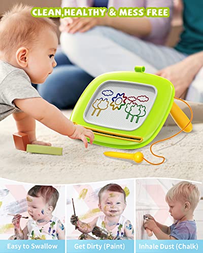 Kikapabi Magnetisches Zeichenbrett für Kleinkinder 1–3 Jahre, höhenverstellbarer Malbrett mit Stützbeinen… – Ansicht 6