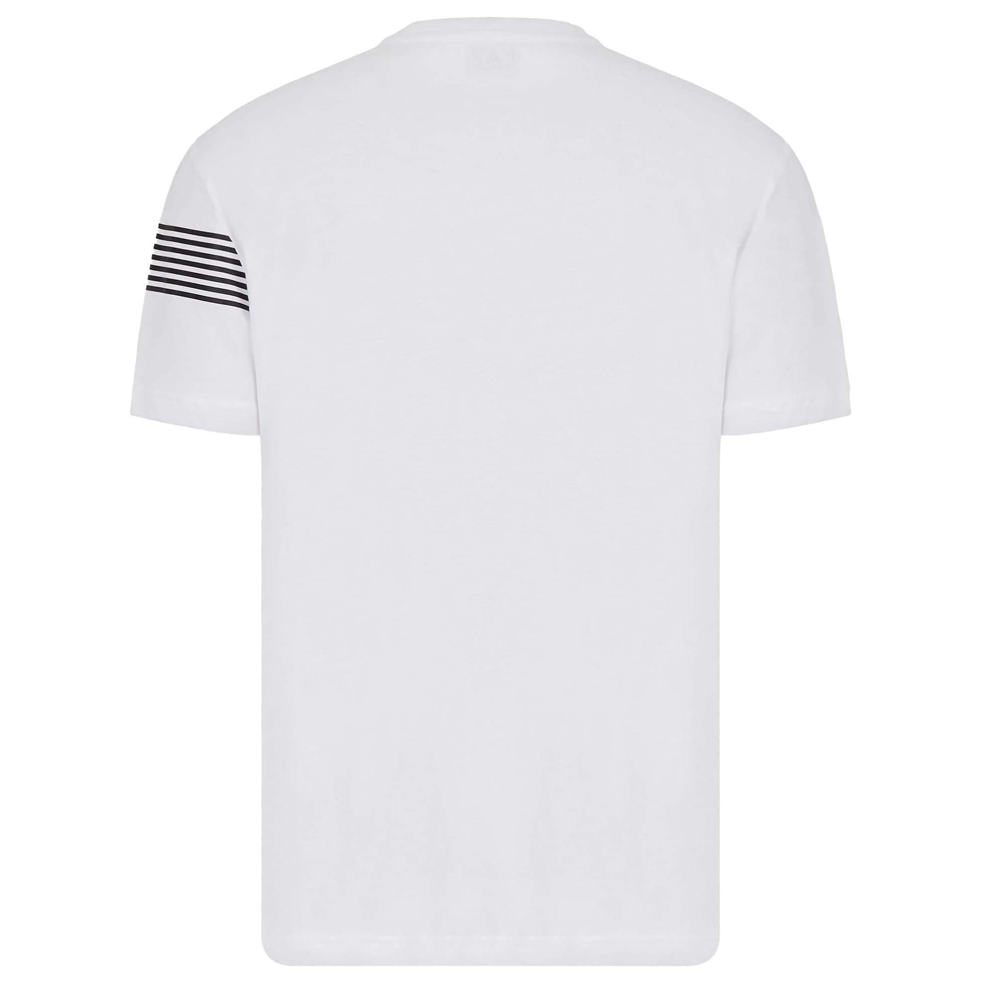 Emporio Armani Maglietta T-Shirt Uomo EA7 6KPT03 PJ3BZ1, Manica Corta, Girocollo, Veste Regolare (Bianco, M)