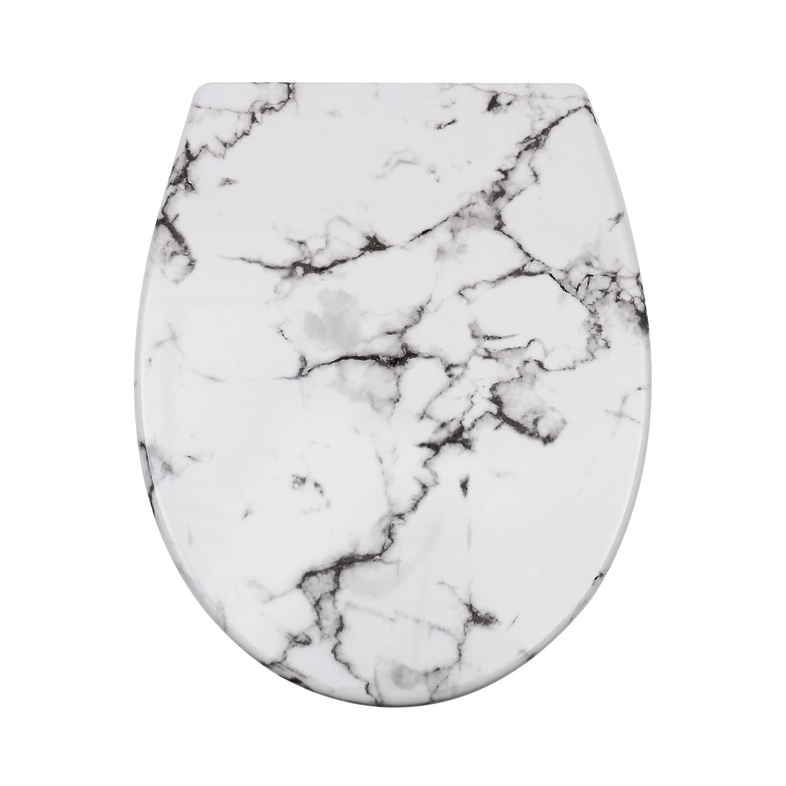 Fanmitrk Duroplast Soft Close Toilet Seat-Quick Release Toilet Seats with Top Fixing,Colorful Pattern,Easy fit Easy Clean (UF819-03XIN) — image 1