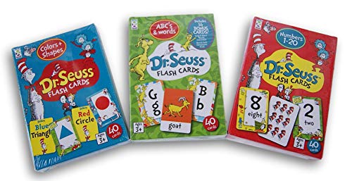 Dr. Seuss Learning Flash Card Set - ABCs & Words, Colors & Shapes, and Numbers