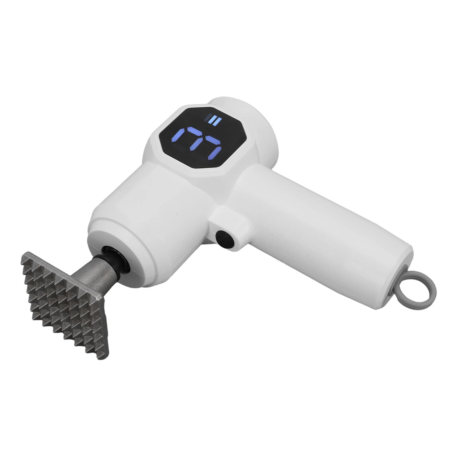 Haofy Elektrischer Fleischklopfer, Fleischhammer aus Edelstahl 304 mit 6-Gang-einstellbarem 30-W-Motor und 3000-mAh-Akku für Steak, Schweinefleisch, Huhn, Heimküche und Restaurant