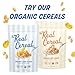 The Real Cereal Company, Organic Brown Rice Crisps Cereal 3-Pack, Zero Sugar, Gluten Free, Non-GMO, Made in California