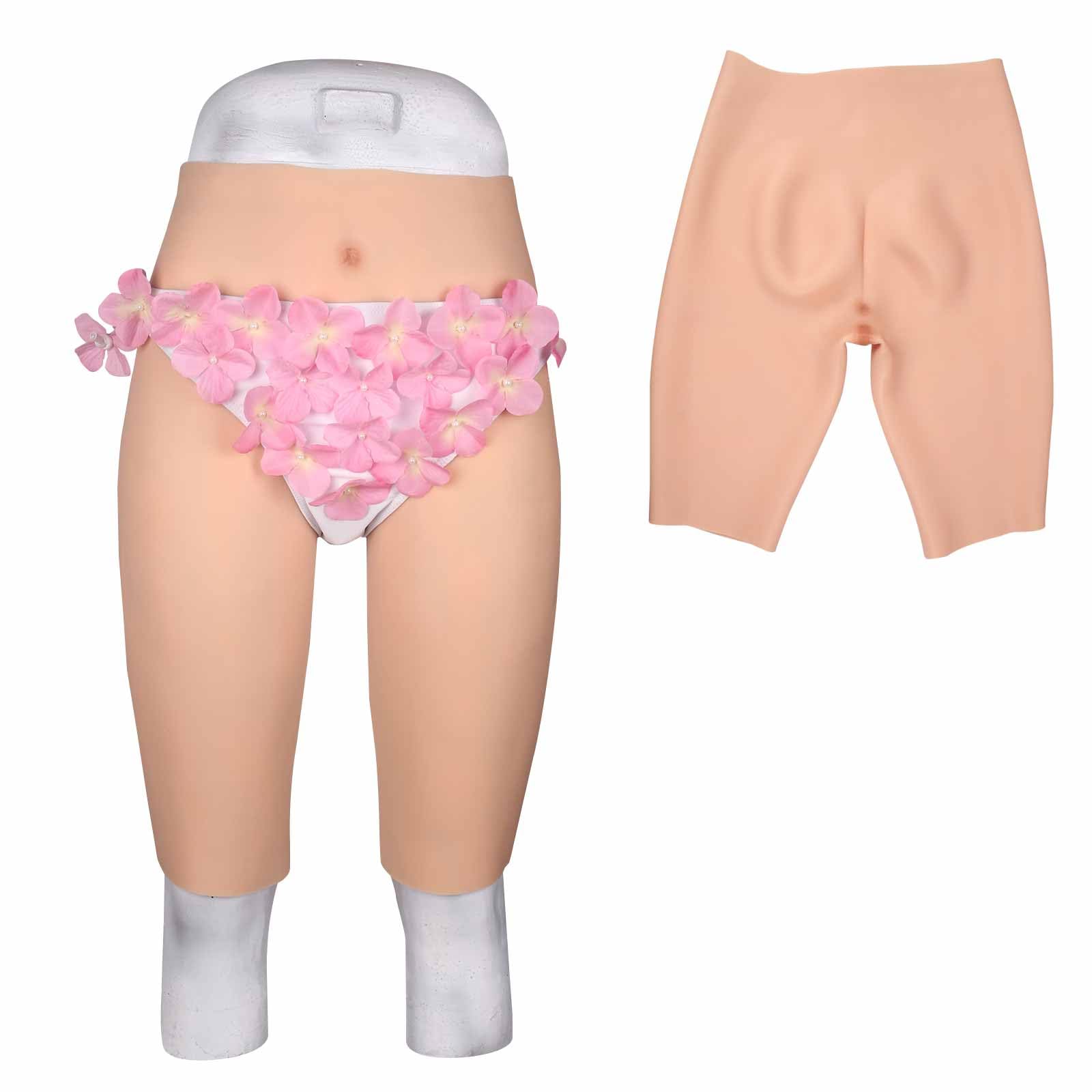 Silikon-Höschen Realistische Sissy-Kunstvagina Boxershorts zum Verstecken Gaff-Höschen Transgender-Unterwäsche für Crossdresser
