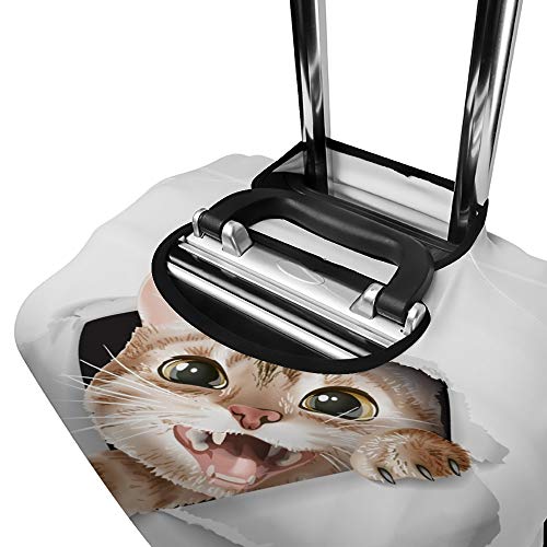 Housse pour valise motif chat lavable idéale pour vacances - 3